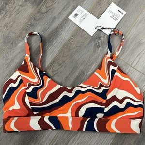 Knix swim scoop bikini top - Heat Wave